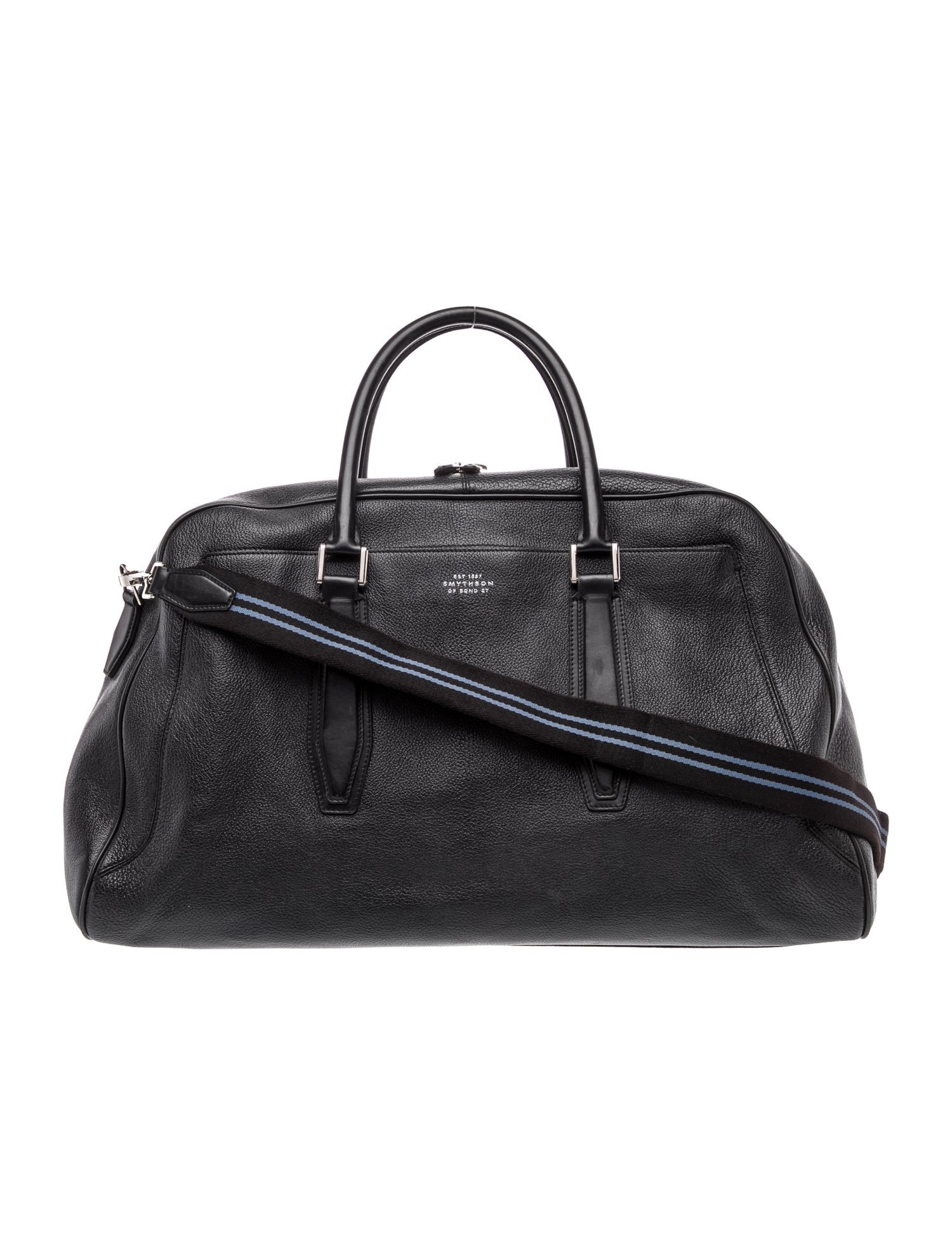 Smythson Leather Weekender Bag