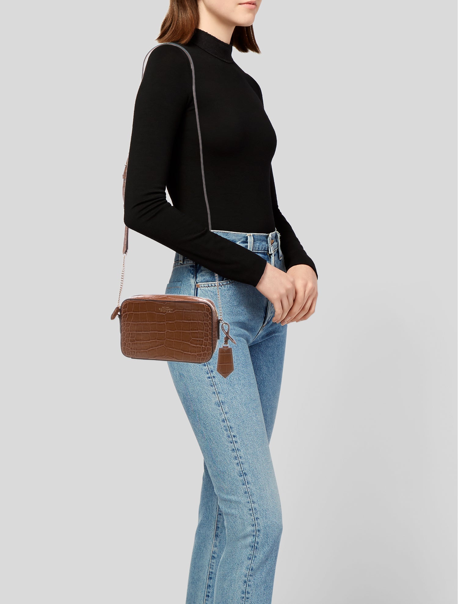 Smythson Leather Shoulder Bag