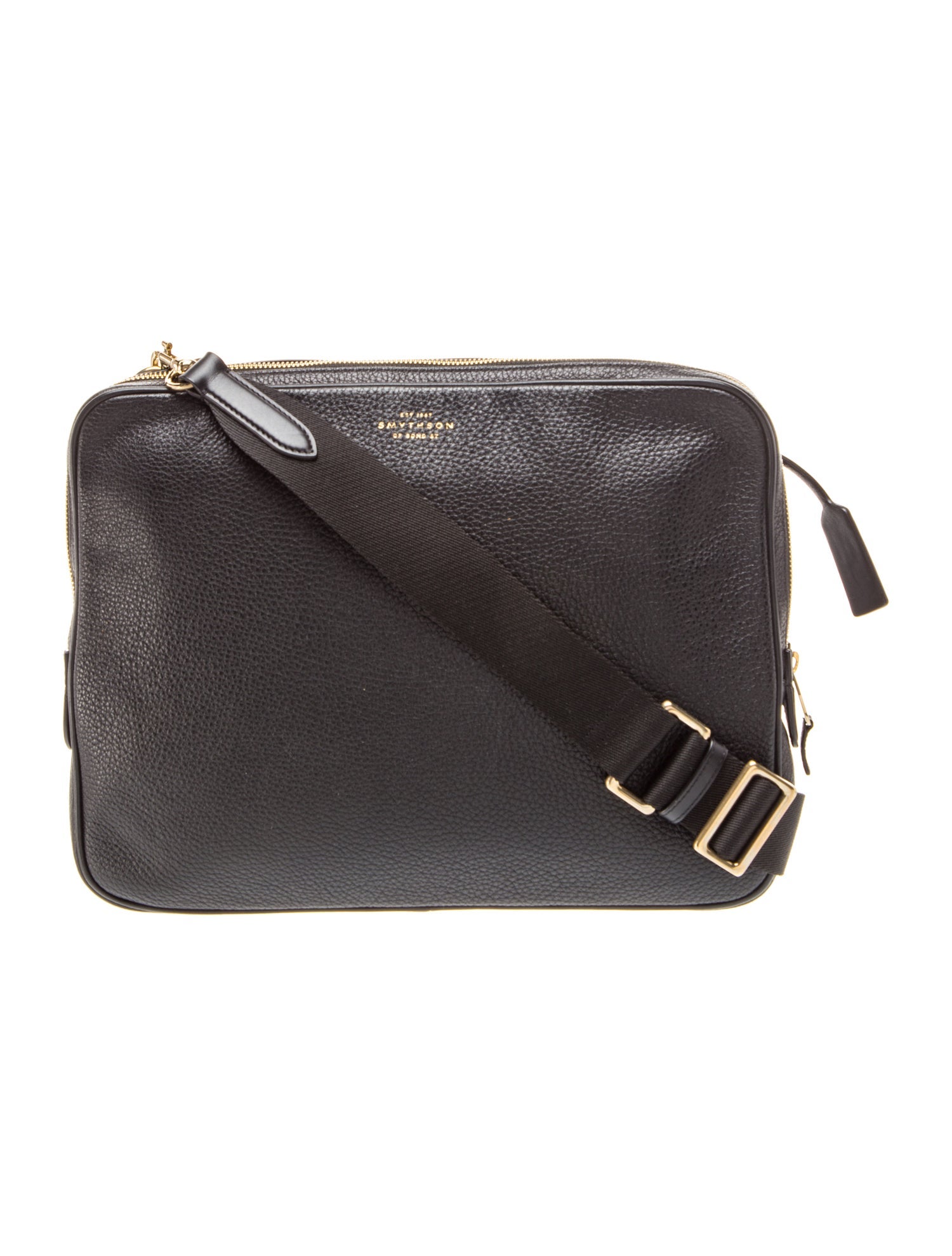 Smythson Leather Messenger Bag