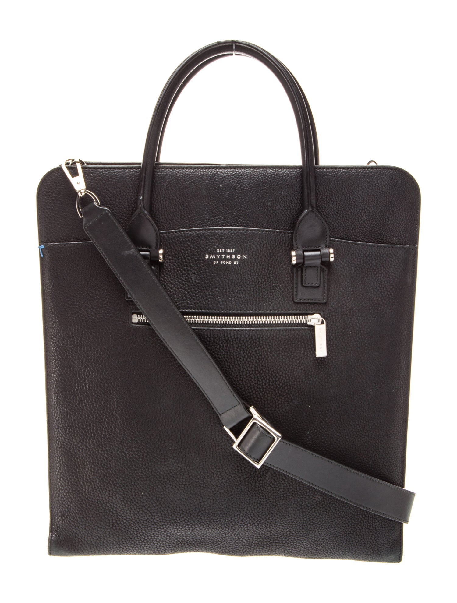 Smythson Leather Messenger Bag