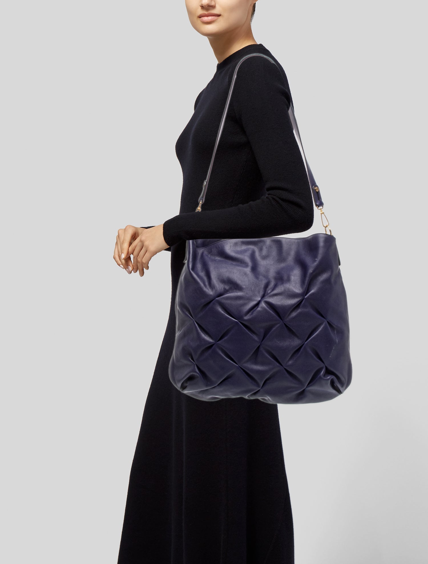 Smythson Leather Messenger Bag