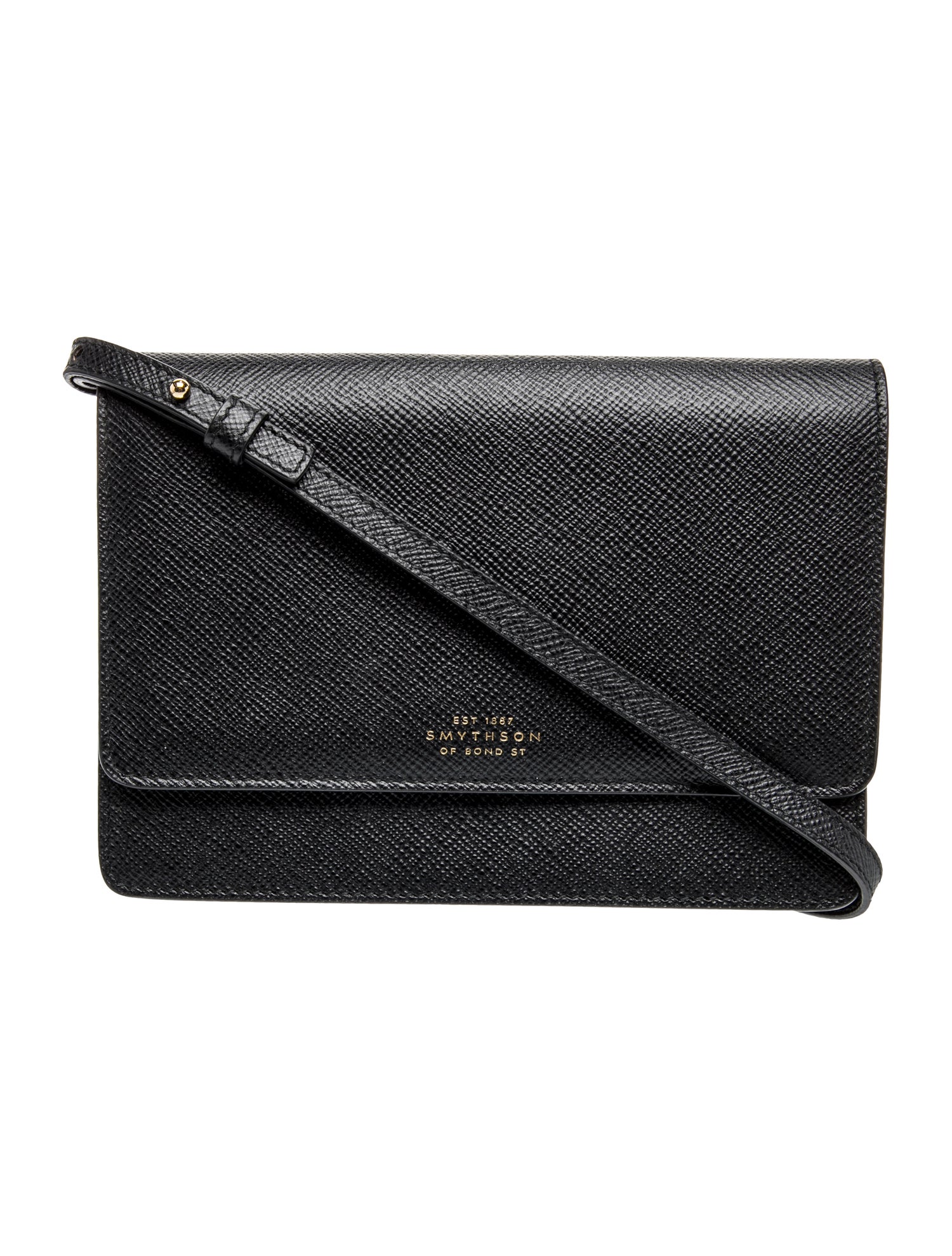 Smythson Leather Messenger Bag