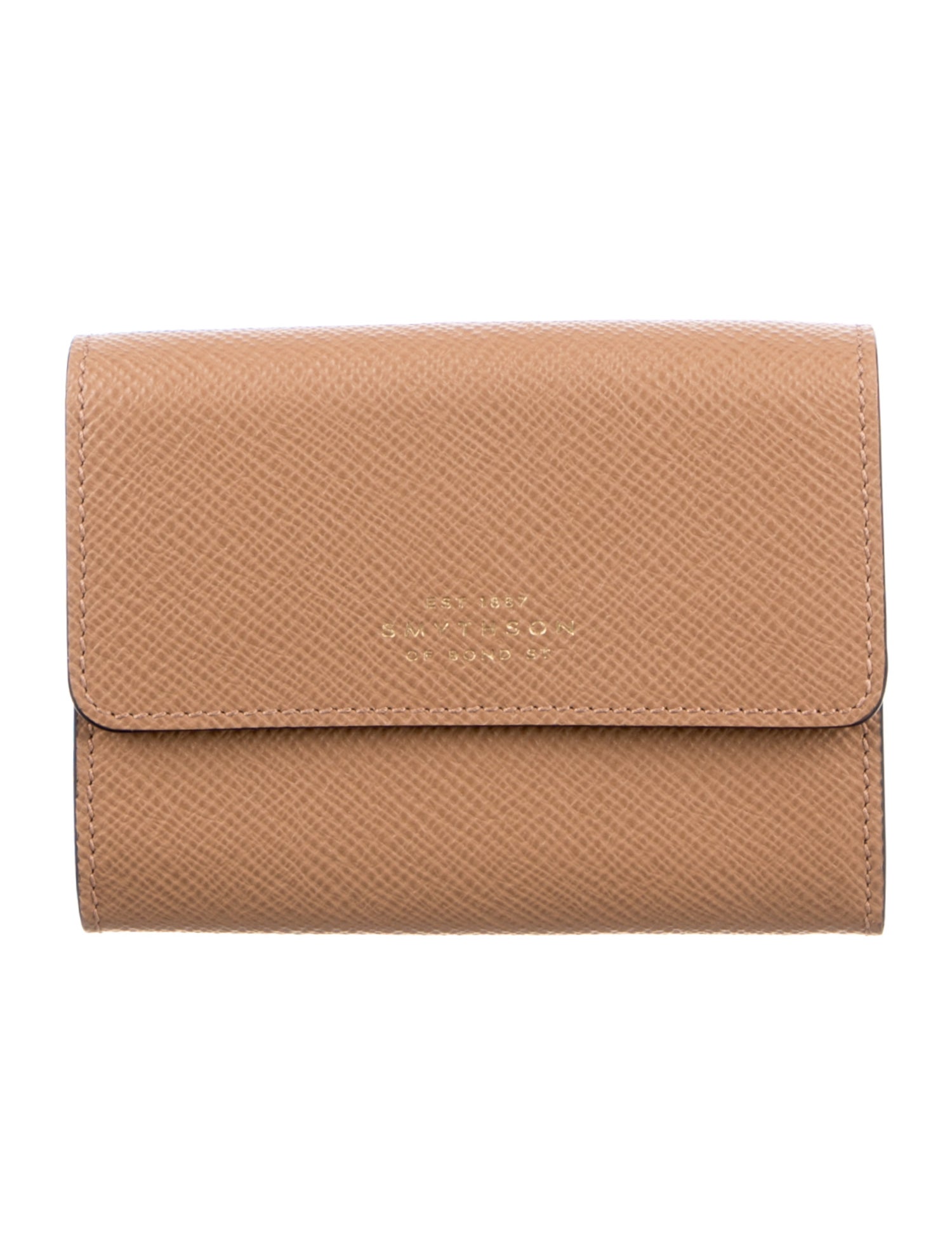 Smythson Epsom Bastia Coin Purse Saffiano Leather Compact Wallet