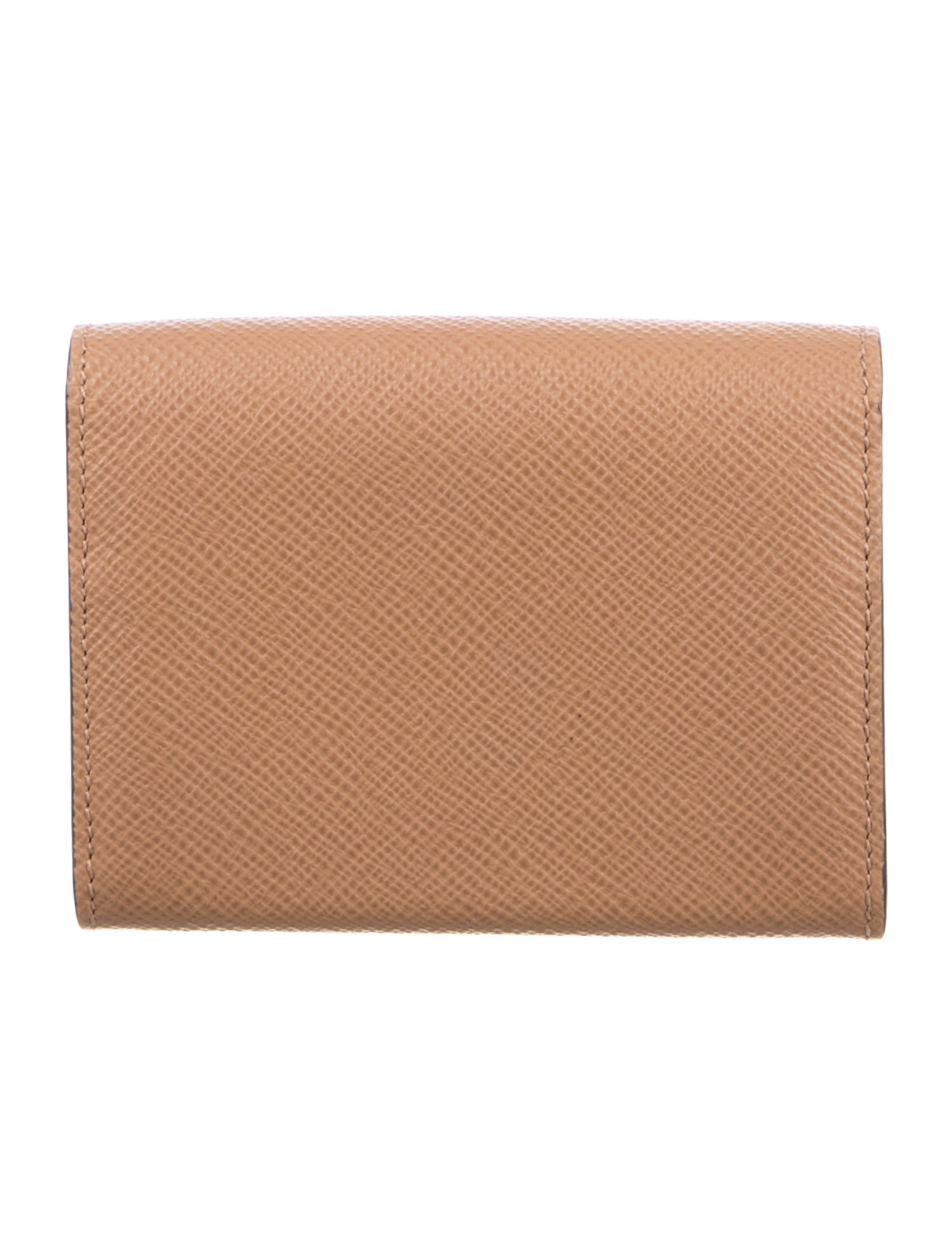 Smythson Epsom Bastia Coin Purse Saffiano Leather Compact Wallet