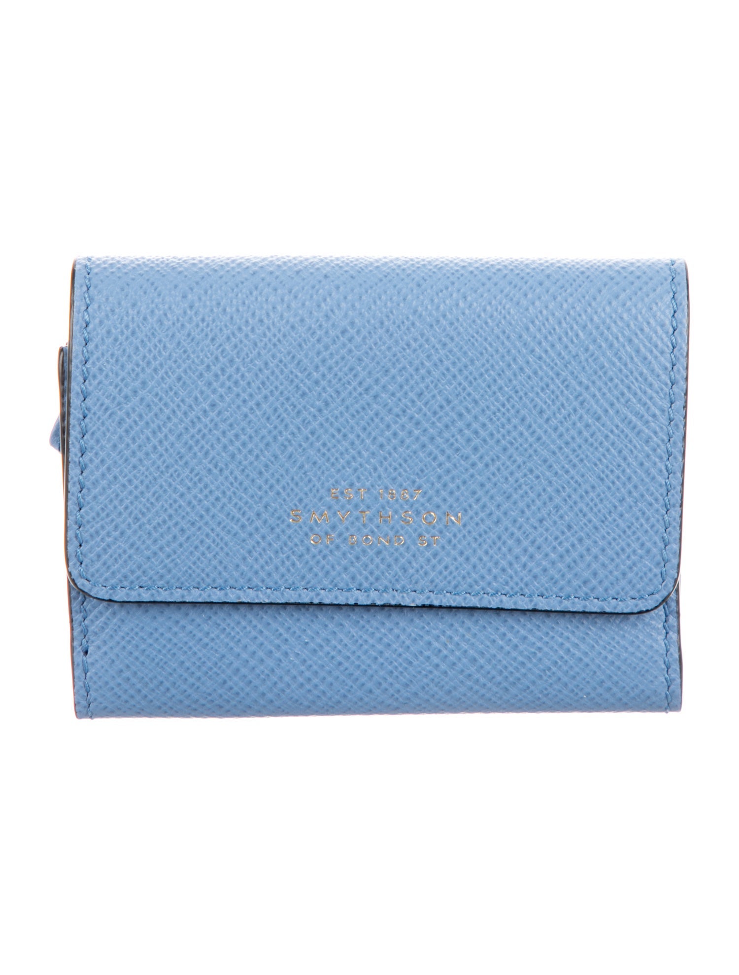 Smythson Saffiano Leather Compact Wallet