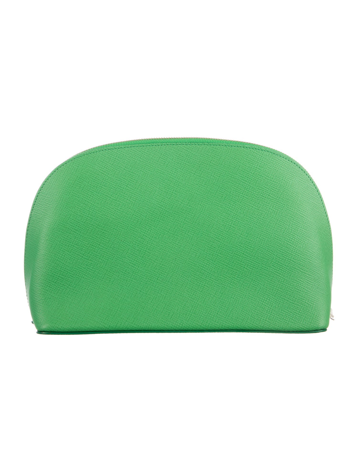 Smythson Cross Grain Leather Cosmetic Pouch