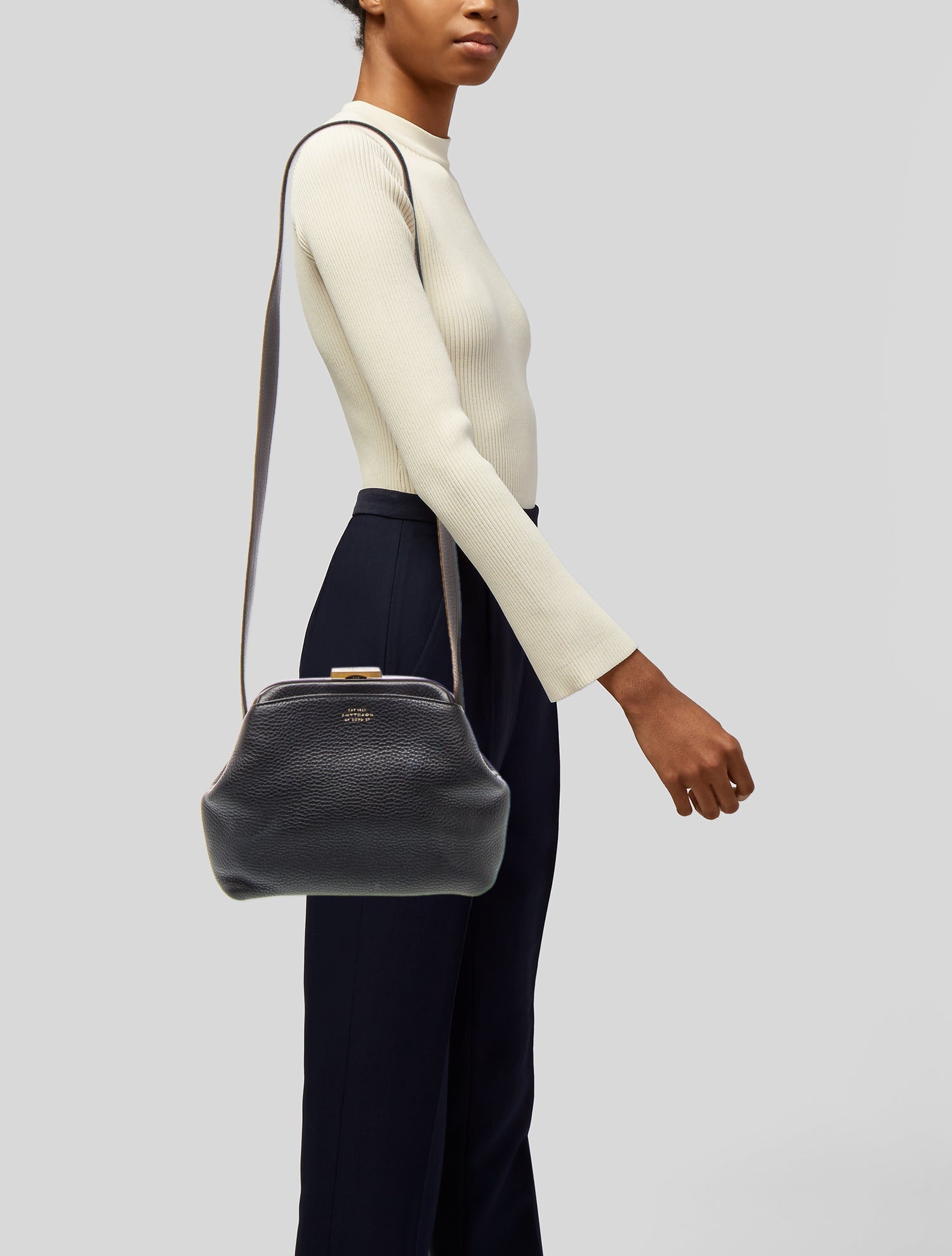 Smythson Leather Shoulder Bag