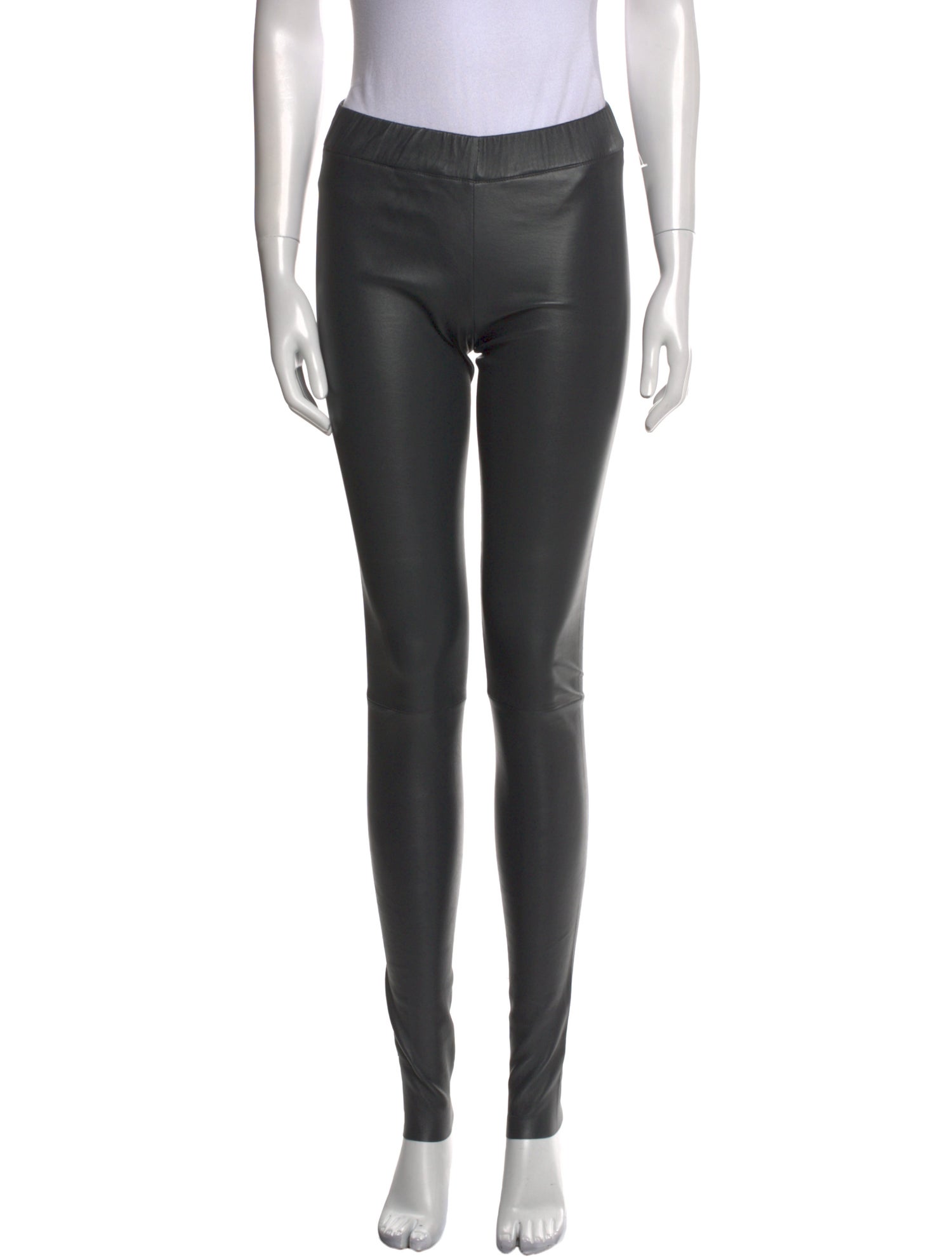 Sylvie Schimmel Lamb Leather Skinny Leg Pants