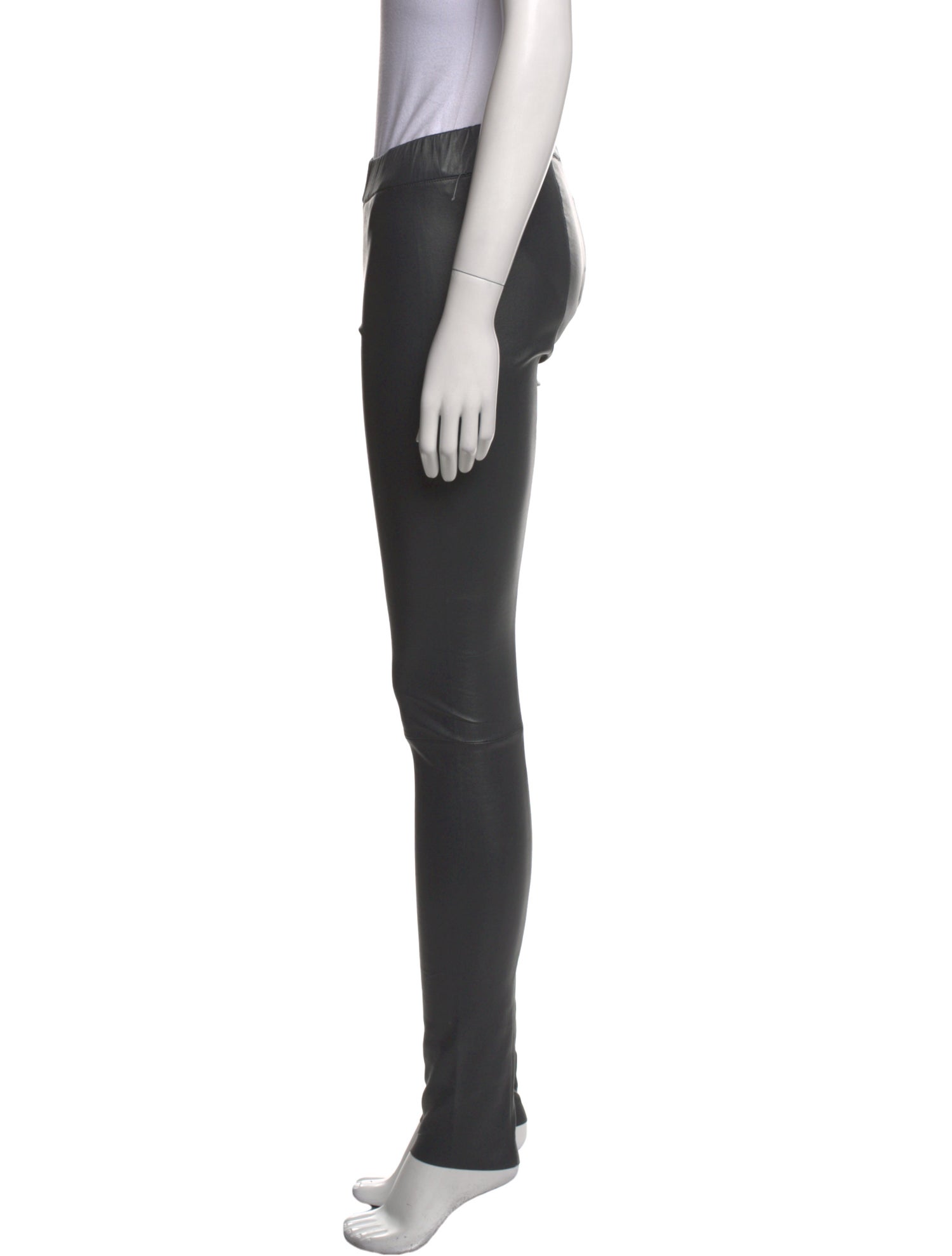 Sylvie Schimmel Lamb Leather Skinny Leg Pants
