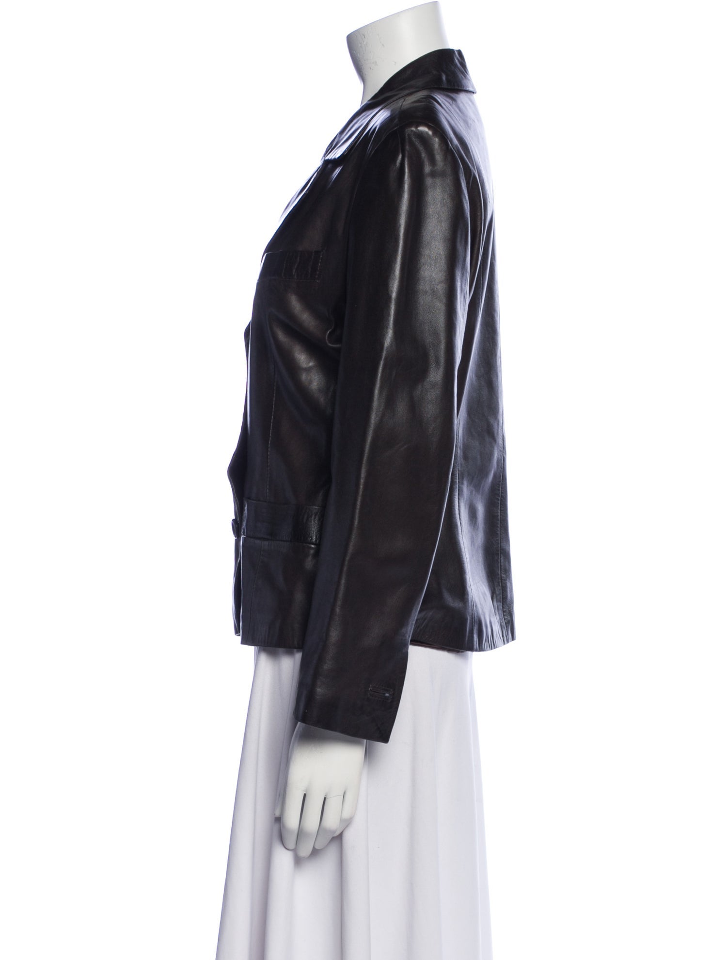 Sylvie Schimmel Leather Blazer