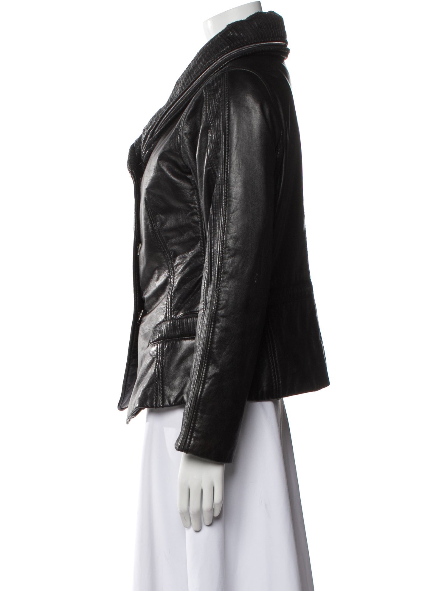 Sylvie Schimmel Calf Leather Biker Jacket