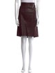 Sylvie Schimmel Leather Knee-Length Skirt