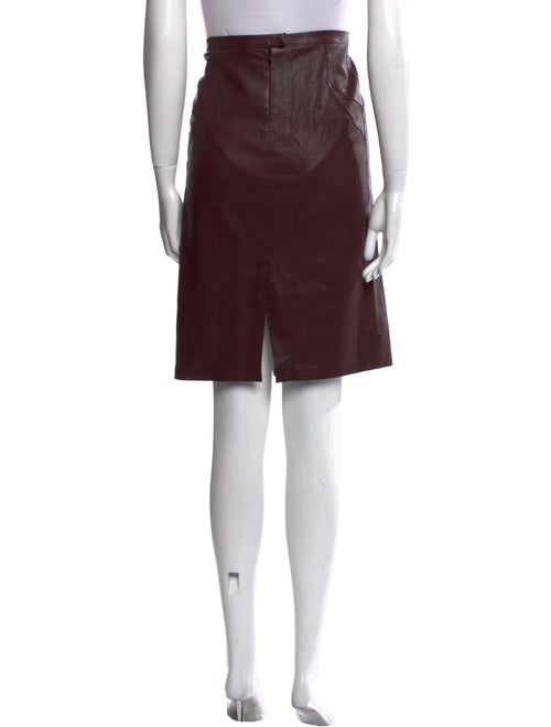 Sylvie Schimmel Leather Knee-Length Skirt