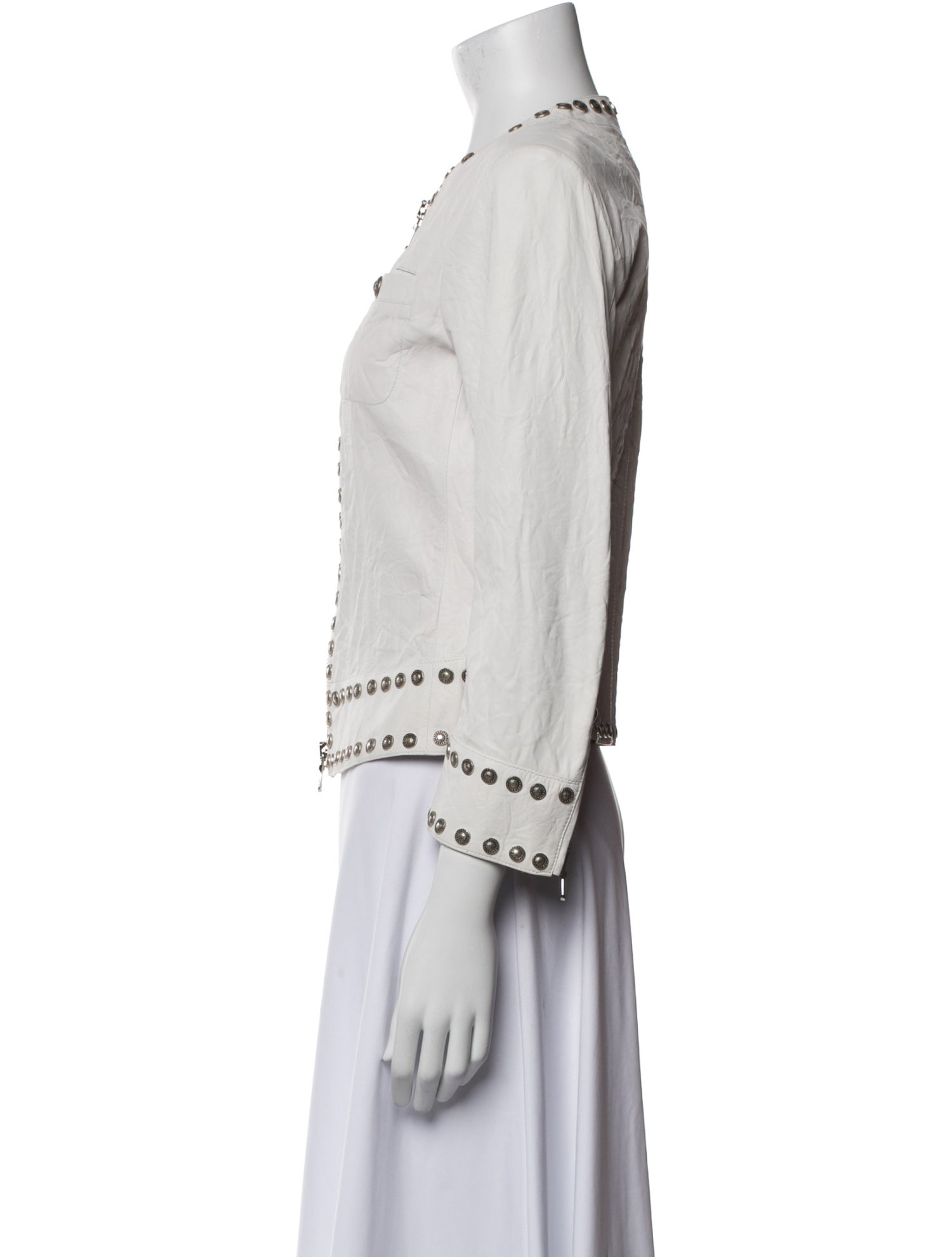 Sylvie Schimmel Lamb Leather Denim Jacket