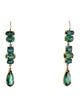 Suzy Landa 18K 11.77ctw Tourmaline & Diamond Drop Earrings