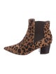 Tabitha Simmons Ponyhair Leopard Ankle Boots