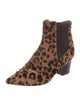 Tabitha Simmons Ponyhair Leopard Ankle Boots