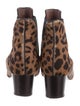 Tabitha Simmons Ponyhair Leopard Ankle Boots