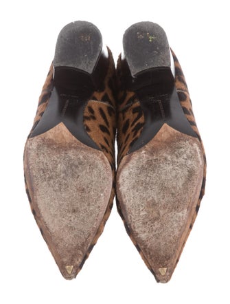 Tabitha Simmons Ponyhair Leopard Ankle Boots