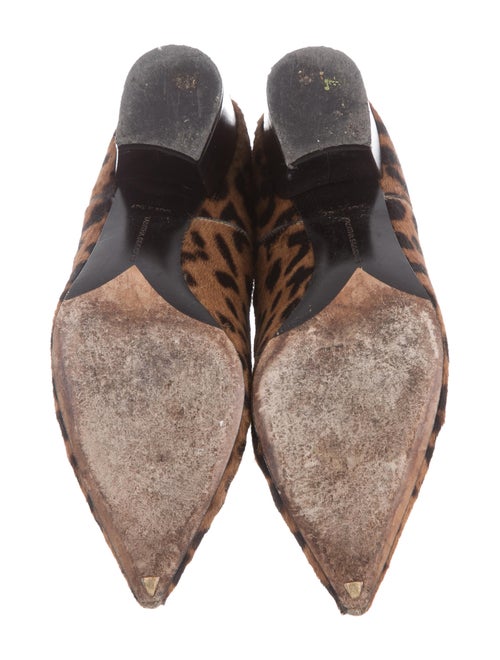 Tabitha Simmons Ponyhair Leopard Ankle Boots