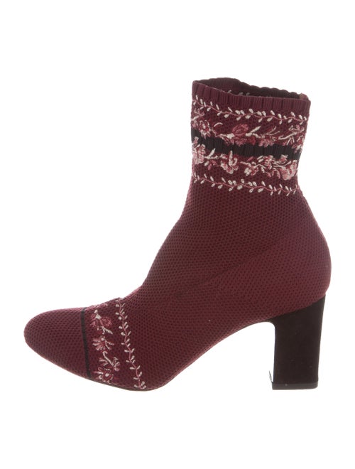Tabitha Simmons Embroidered Ankle Boots multicolor