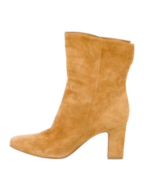Tabitha Simmons Suede Square-Toe Ankle Boots