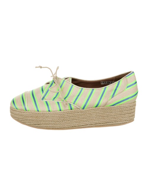 Tabitha Simmons Canvas Lace-Up Espadrilles multico