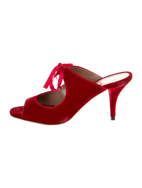 Tabitha Simmons Slides Red