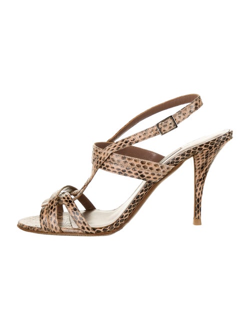 Tabitha Simmons Snakeskin Animal Print Slingback S