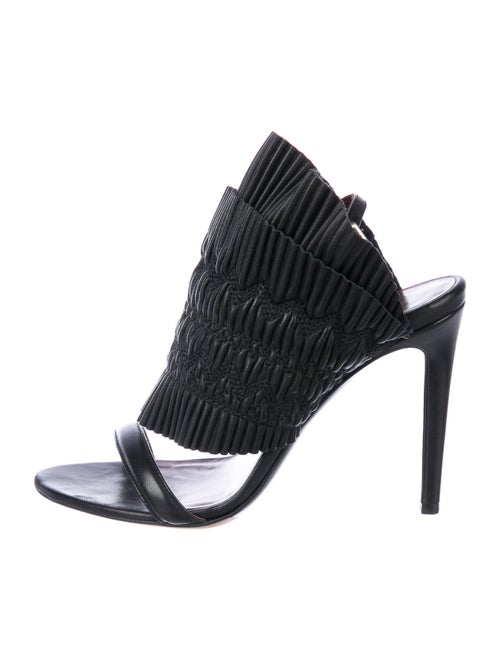 Tabitha Simmons Leather Sandals Black