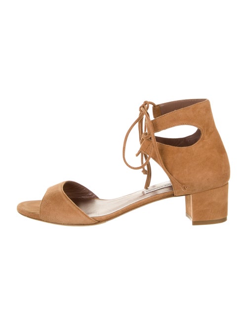Tabitha Simmons Suede Sandals Brown