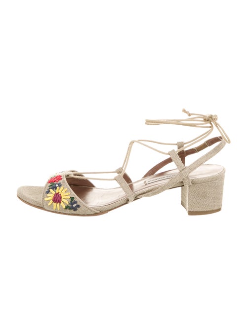 Tabitha Simmons Floral Print Embroidered Accent Gl