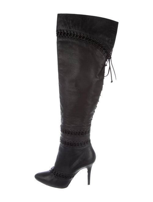 Tabitha Simmons Leather Boots Black