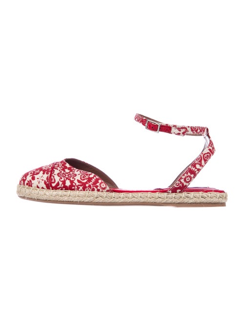 Tabitha Simmons Printed Espadrilles Red