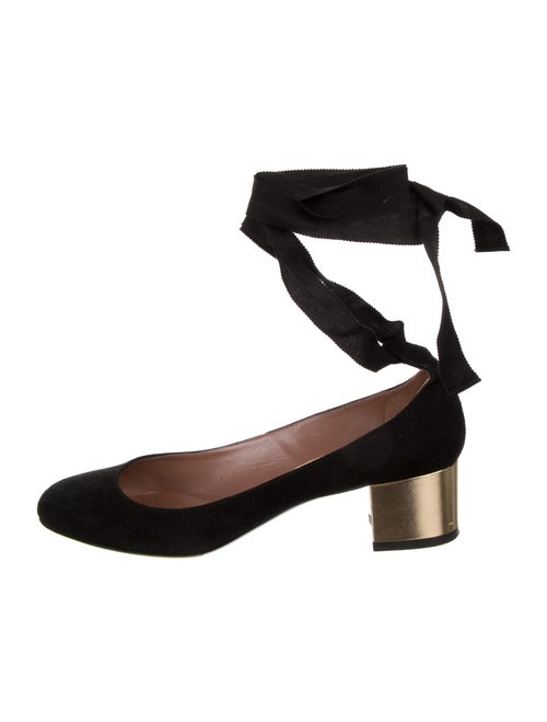 Tabitha Simmons Suede Pumps Black