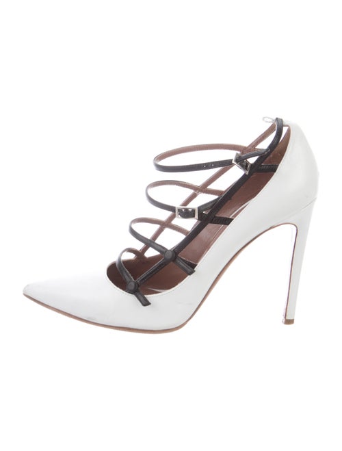 Tabitha Simmons Leather Pumps White