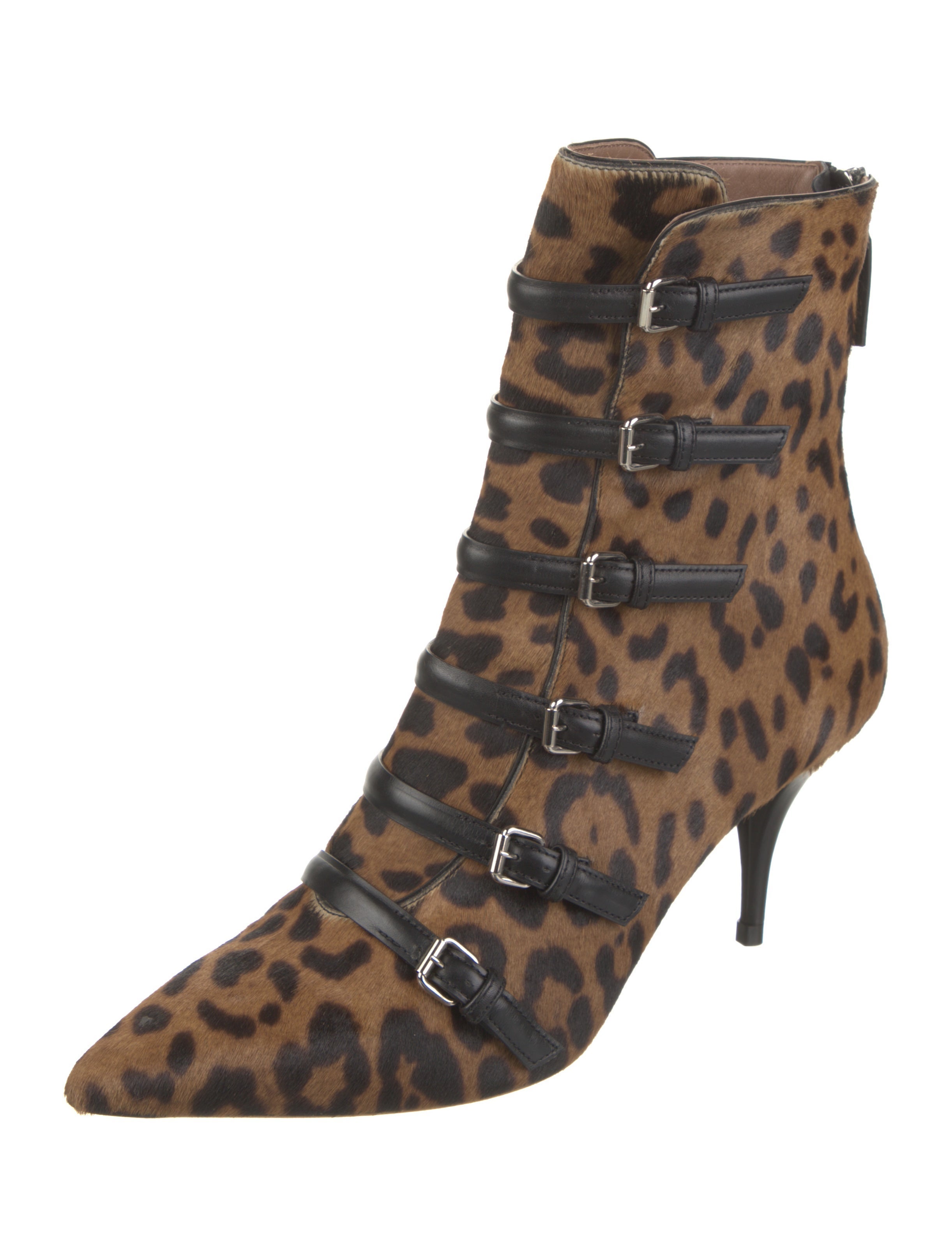 Tabitha Simmons Calf Hair Animal Print Boots