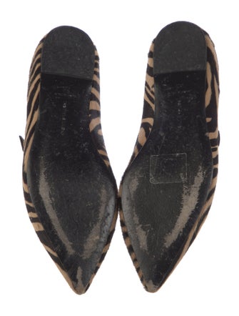 Tabitha Simmons Ponyhair Animal Print Mary Jane Flats