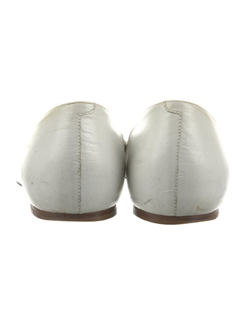 Tabitha Simmons Leather Chain-Link Accents Ballet Flats