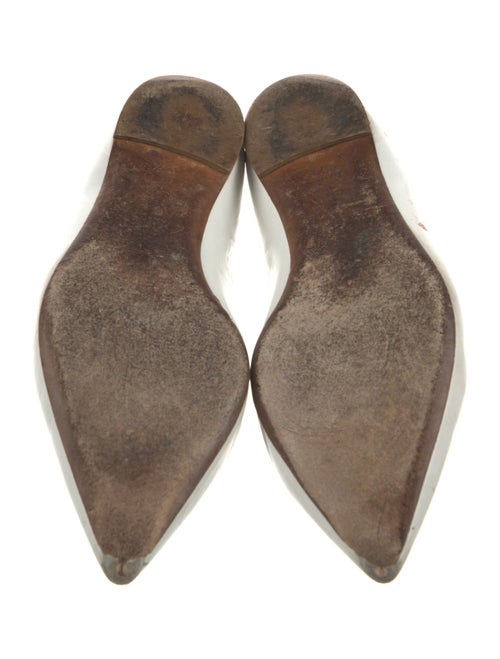 Tabitha Simmons Leather Chain-Link Accents Ballet Flats