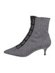 Tabitha Simmons Houndstooth Print Sock Boots