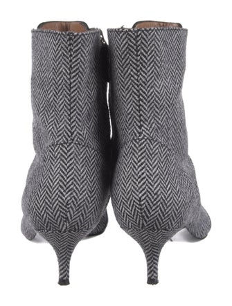 Tabitha Simmons Houndstooth Print Sock Boots