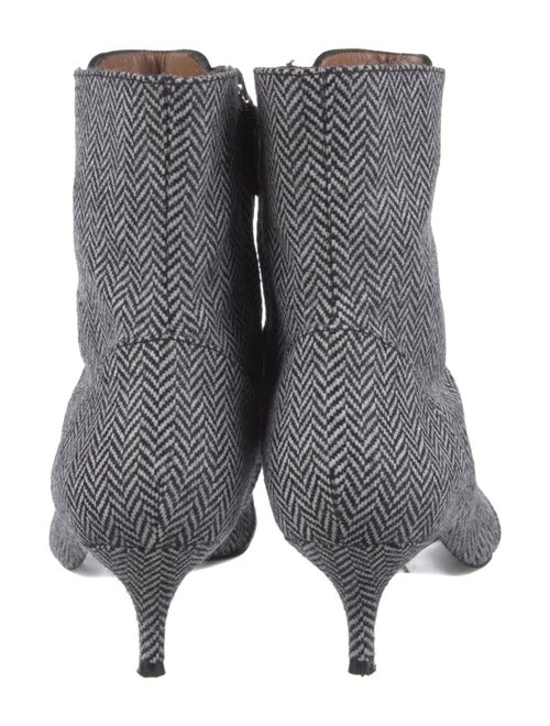 Tabitha Simmons Houndstooth Print Sock Boots