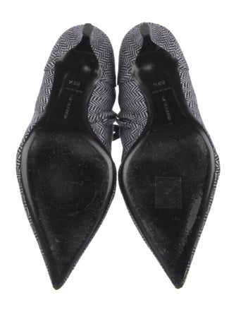 Tabitha Simmons Houndstooth Print Sock Boots