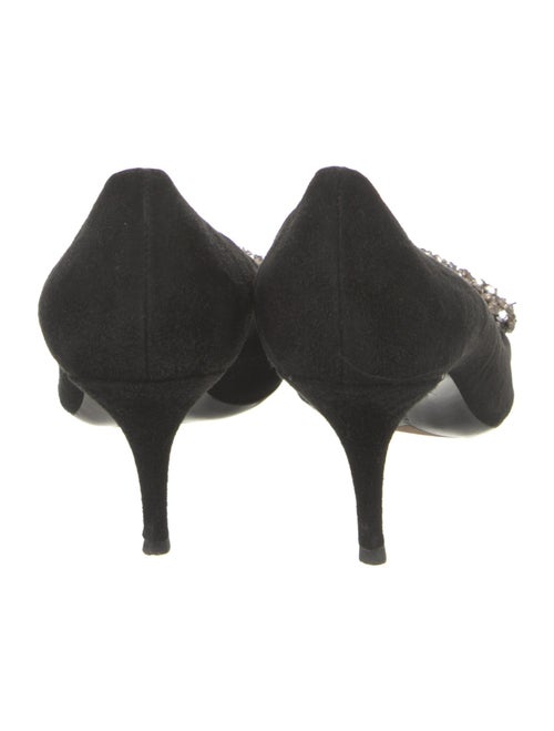 Tabitha Simmons Suede Floral Print Pumps