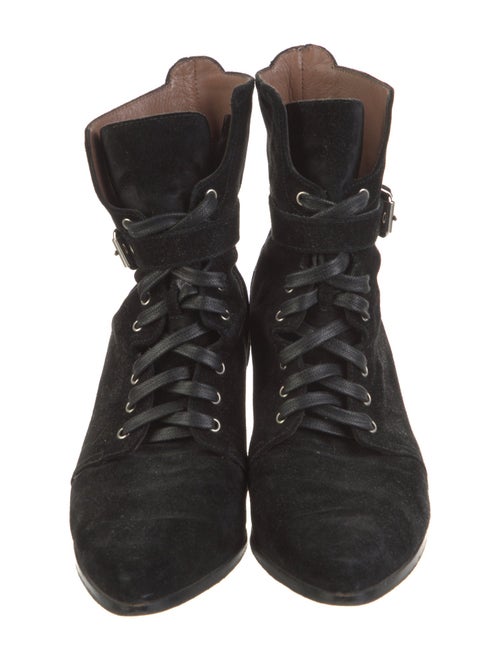 Tabitha Simmons Suede Combat Boots
