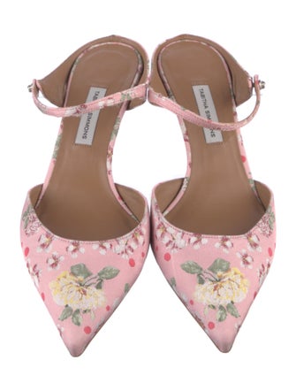 Tabitha Simmons Floral Print Mules