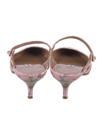 Tabitha Simmons Floral Print Mules