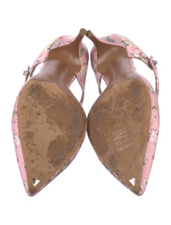 Tabitha Simmons Floral Print Mules