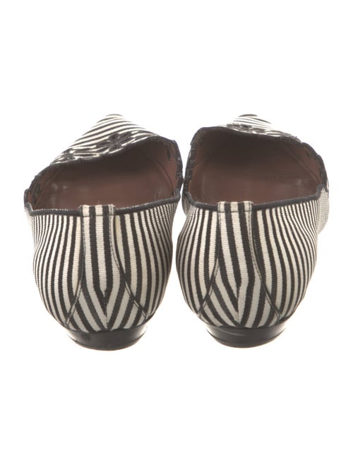 Tabitha Simmons Canvas Striped Ballet Flats